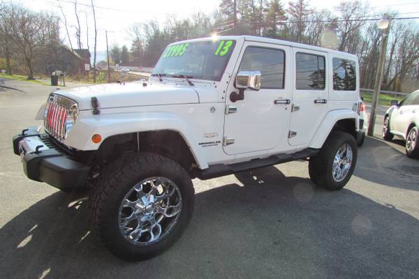 2013 JEEP WRANGLER SAHARA LIFTED LEATHER EXCL COND SHARP (ALL... for sale in Linden, PA – photo 7