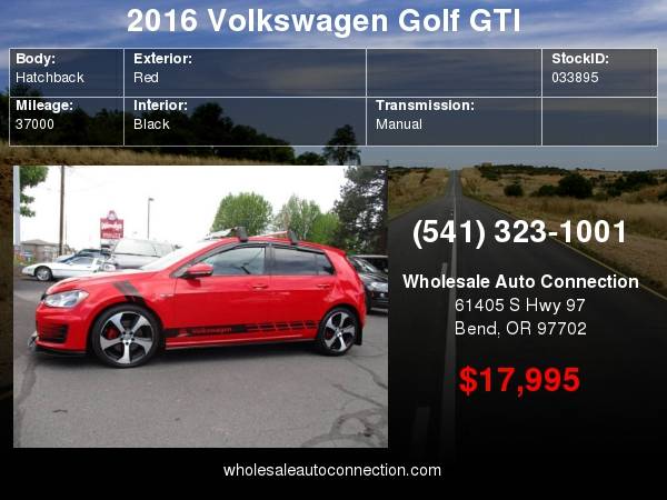 2016 Volkswagen Golf GTI SE 4dr Hatchback 6M for sale in Bend, OR