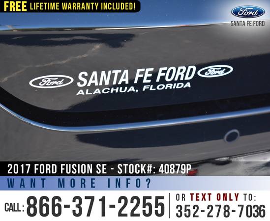 *** 2017 FORD FUSION SE *** Backup Camera - Ecoboost - Bluetooth -... for sale in Alachua, FL – photo 10