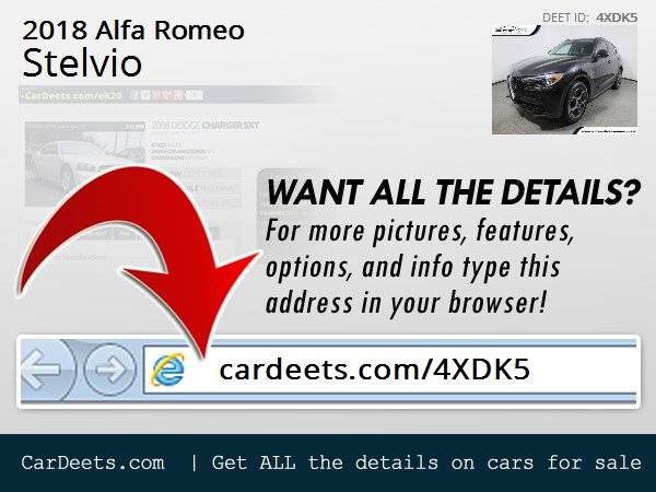 2018 Alfa Romeo Stelvio, Vulcano Black Metallic - cars & trucks - by... for sale in Wall, NJ – photo 24