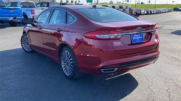 2018 Ford Fusion SE hatchback Red - cars & trucks - by dealer -... for sale in Iowa City, IA – photo 4