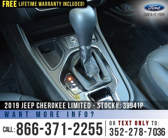 *** 2019 Jeep Cherokee Limited *** Touchscreen - Bluetooth - Homelink for sale in Alachua, FL – photo 18