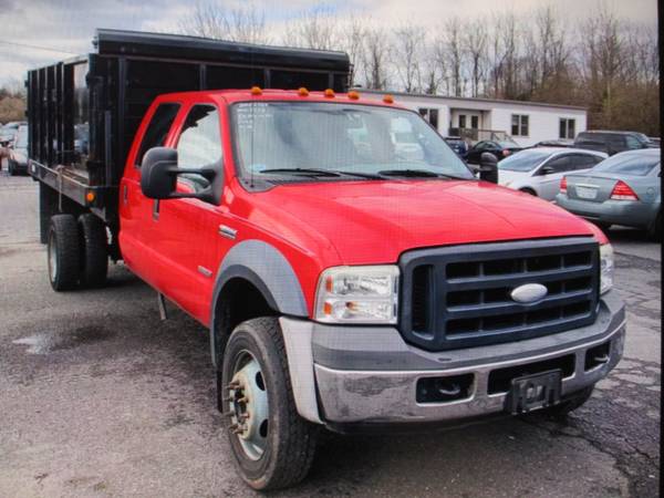 2006 Ford Super Duty F-550 DRW CREW CAB 4X4 LANDSCAPE DUMP TRUCK for sale in south amboy, VT – photo 2