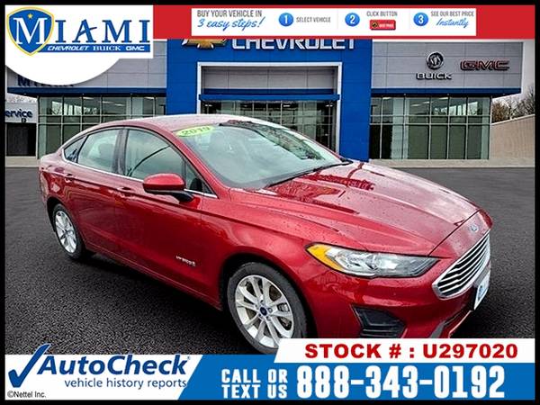 2019 Ford Fusion Hybrid SE SEDAN -EZ FINANCING -LOW DOWN! - cars &... for sale in Miami, MO – photo 6