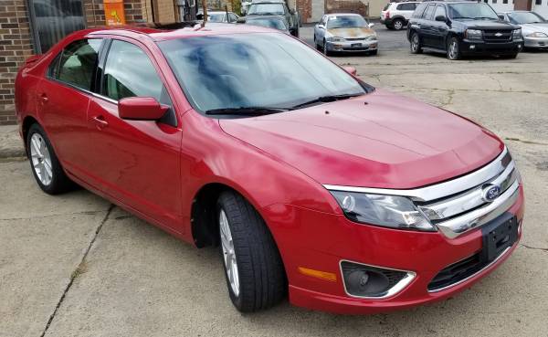 2010 Ford Fusion SEL - SPECIAL Red Low Miles Moonroof Leather for sale in New Castle, PA – photo 2