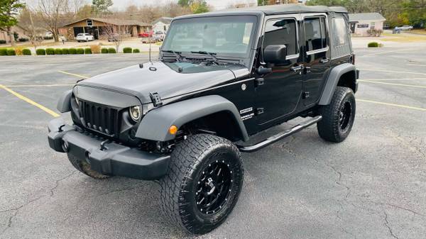 2016 Jeep Wrangler Unlimited Sport 4x4 4dr SUV suv Black - cars &... for sale in Fayetteville, AR – photo 3