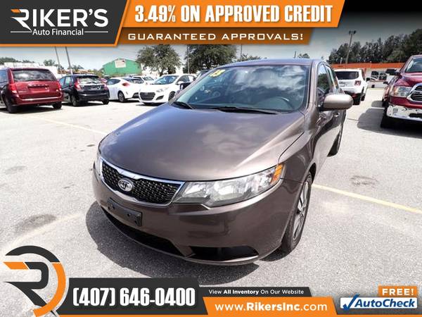 $106/mo - 2013 KIA Forte EX - 100 Approved! - cars & trucks - by... for sale in Kissimmee, FL – photo 4