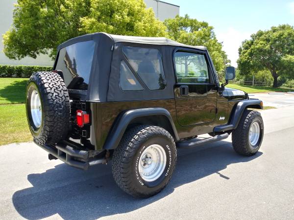 Super Clean Sharp 1999 Black Jeep Wrangler 4X4 - - by for sale in Hudson, FL – photo 5