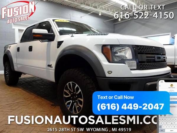 2012 Ford F-150 F150 F 150 4WD SuperCrew 145 SVT Raptor - We for sale in Wyoming , MI
