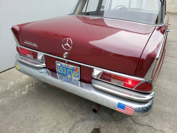 CLASSIC 1964 MERCEDES BENZ 220 220SE SEDAN - cars & trucks - by... for sale in Redwood City, CA – photo 4