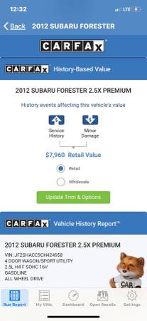 2012 SUBARU FORESTER PREMIUM SUV AWD DLR SERVICED w/25 RECDS for sale in Stratford, CT – photo 2