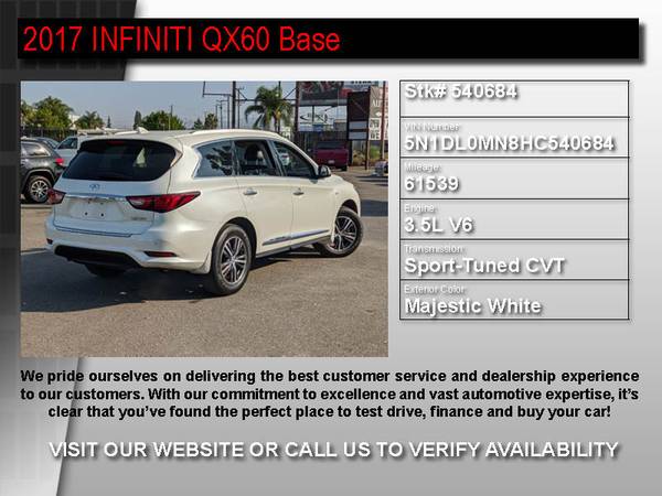 _ INFINITI QX60 w/BackUp and Navigation 17 qx 60 - cars & trucks -... for sale in Van Nuys, CA – photo 2