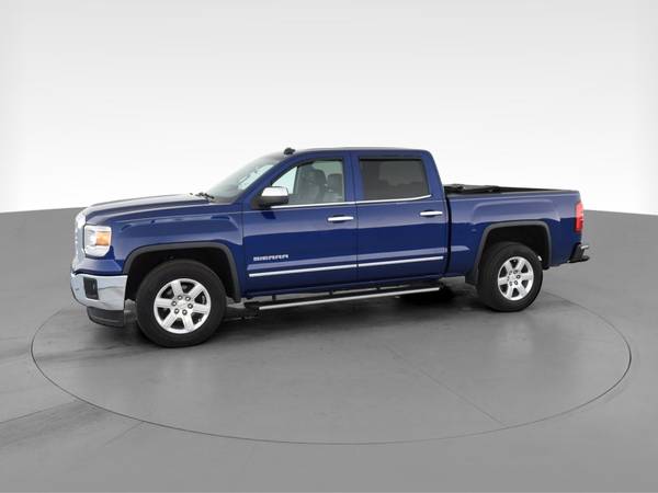 2014 GMC Sierra 1500 Crew Cab SLT Pickup 4D 5 3/4 ft pickup Blue - -... for sale in Valhalla, NY – photo 4