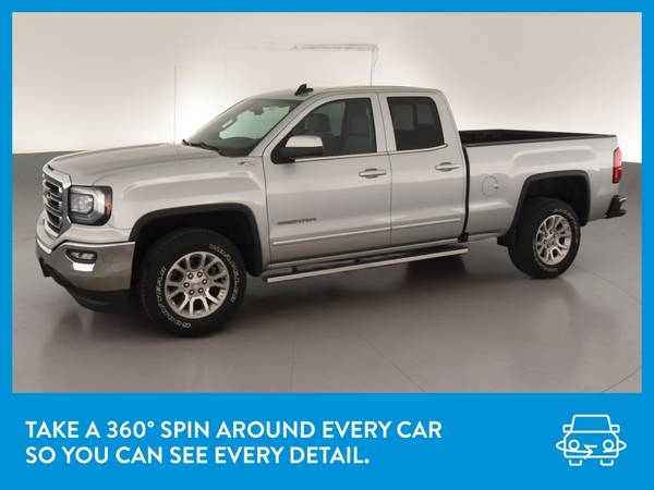 2016 GMC Sierra 1500 Double Cab SLE Pickup 4D 6 1/2 ft pickup Silver for sale in Revere, MA – photo 3