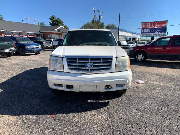 WHITE 2002 CADILLAC ESCALADE for $700 Down for sale in 79412, TX – photo 2