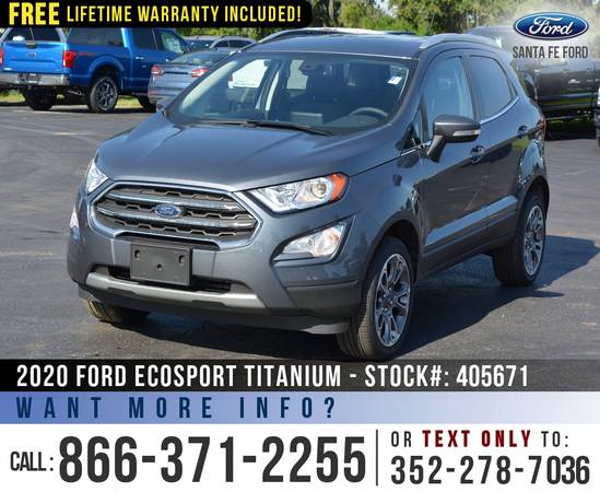 2020 FORD ECOSPORT TITANIUM *** SAVE Over $5,000 off MSRP! *** -... for sale in Alachua, FL – photo 3