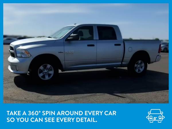 2017 Ram 1500 Crew Cab Express Pickup 4D 5 1/2 ft pickup Silver for sale in Opelousas , LA – photo 3