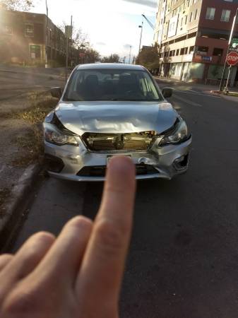 Wrecked 2014 Subaru Impreza for sale in Denver , CO – photo 2