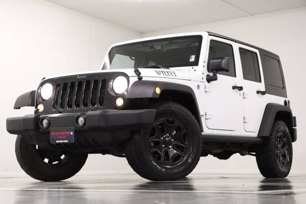 SPORTY White WRANGLER 2015 Jeep Unlimited Willys Wheeler Edition for sale in Clinton, MO – photo 24