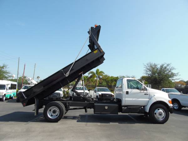 Ford F750 Flatbed 16 DUMP BODY TRUCK Dump Work flat bed DUMP TRUCK for sale in south florida, FL – photo 12