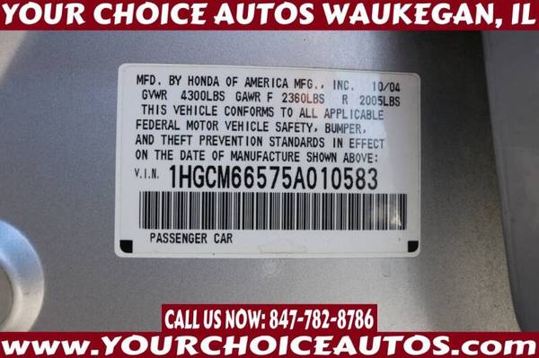 2005 *HONDA *ACCORD*EX 1OWNER LEATHER SUNROOF CD GOOD TIRES 010583 for sale in WAUKEGAN, IL – photo 20