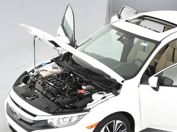 2017 Honda Civic EX-L w/Navigation Sedan 4D sedan White - FINANCE for sale in Indianapolis, IN – photo 4