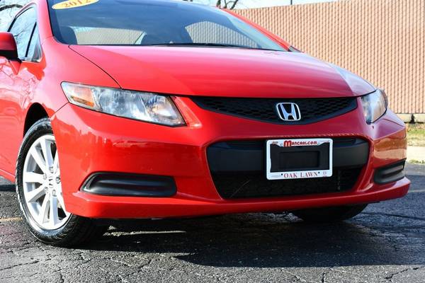 2012 Honda Civic EX-L coupe Rallye Red - cars & trucks - by dealer -... for sale in Oak Lawn, IL – photo 2