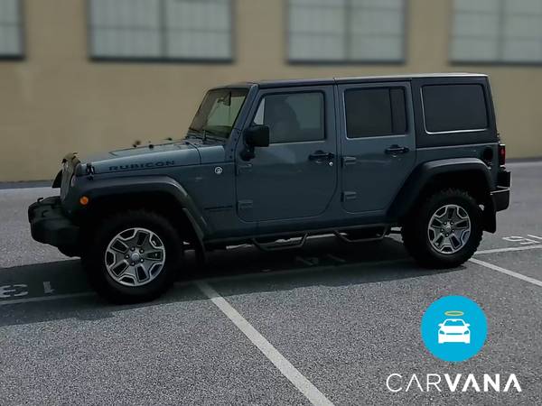 2014 Jeep Wrangler Unlimited Rubicon Sport Utility 4D suv Gray - -... for sale in Washington, District Of Columbia – photo 4