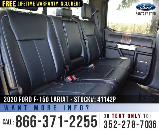2020 Ford F150 Lariat 4WD SYNC - Tonneau Cover - Ecoboost for sale in Alachua, GA – photo 19