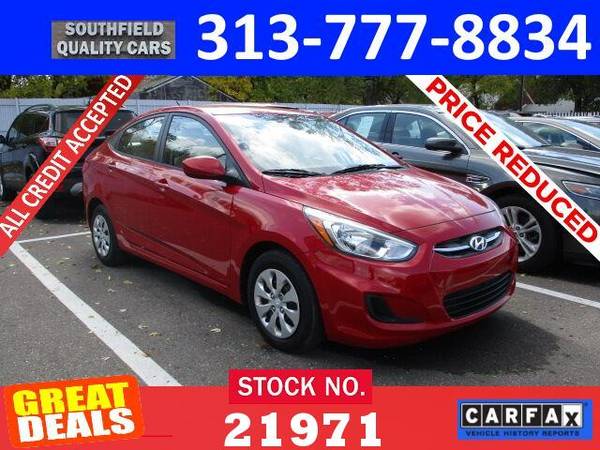 ✔️👍2016 HYUNDAI ACCENT Bad Credit Ok EMPLOYEE PRICES $500 DOWN... for sale in Detroit, MI – photo 2