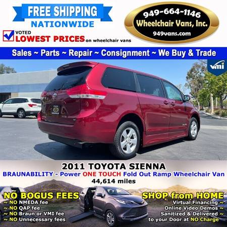 2011 Toyota Sienna LE Wheelchair Van BraunAbility - Power Fold Out for sale in LAGUNA HILLS, OR – photo 5