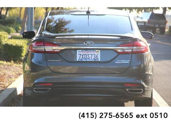 2017 Ford Fusion sedan Titanium 4D Sedan (Gray) for sale in Brentwood, CA – photo 9