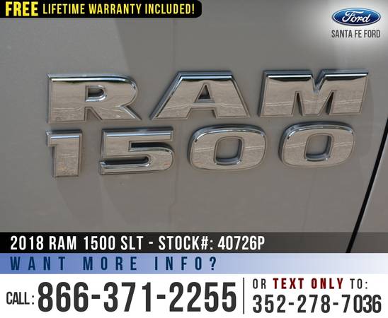 ‘18 Ram 1500 SLT 4WD *** Bluetooth, SIRIUS, Backup Camera *** - cars... for sale in Alachua, AL – photo 9
