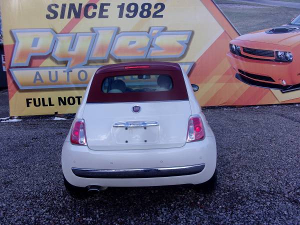 2013 Fiat 500 Lounge Convertible 46,000 Miles - cars & trucks - by... for sale in Kittanning, PA – photo 4
