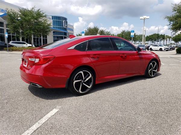 2019 Honda Accord Sport sedan San Marino Red - - by for sale in Clermont, FL – photo 3