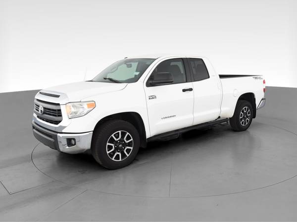 2014 Toyota Tundra Double Cab SR Pickup 4D 6 1/2 ft pickup White - -... for sale in Greensboro, NC – photo 3
