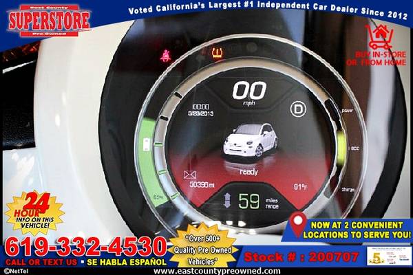 2013 FIAT 500E BATTERY ELECTRIC HATCHBACK-EZ FINANCING-LOW DOWN! -... for sale in El Cajon, CA – photo 16