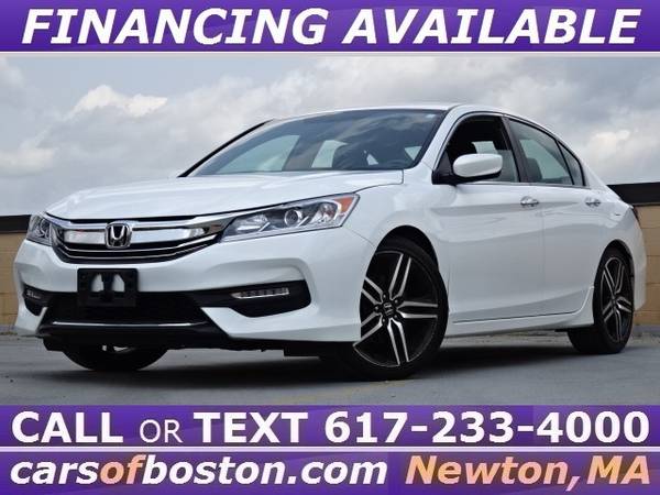 2017 HONDA ACCORD SPORT SENSING ONE OWNER 58k MILES WHITE ↑ GREAT DEAL for sale in Newton, MA