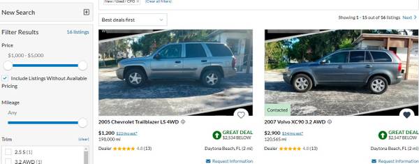 2005 Chevrolet TrailBlazer LS 4WD - $1200 Cash - cars & trucks - by... for sale in Daytona Beach, FL – photo 17