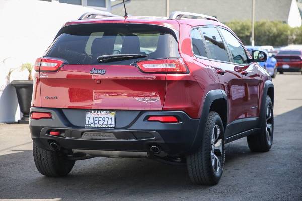 2015 Jeep Cherokee Trailhawk suv Deep Cherry Red Crystal Pearlcoat for sale in Sacramento , CA – photo 6