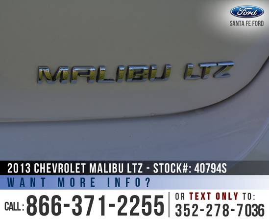 *** 2013 Chevrolet Malibu LTZ *** Remote Start - Camera - Sunroof -... for sale in Alachua, FL – photo 9