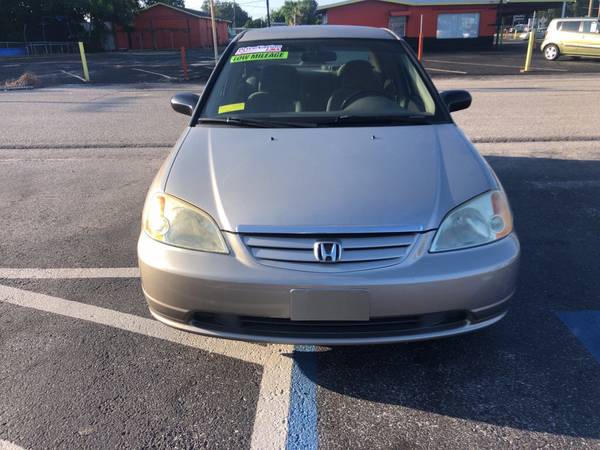 2002 *Honda* *Civic* *4dr Sedan LX Automatic* BEIGE for sale in Bradenton, FL – photo 2