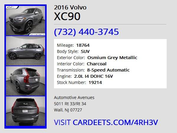 2016 Volvo XC90, Osmium Grey Metallic for sale in Wall, NJ – photo 22