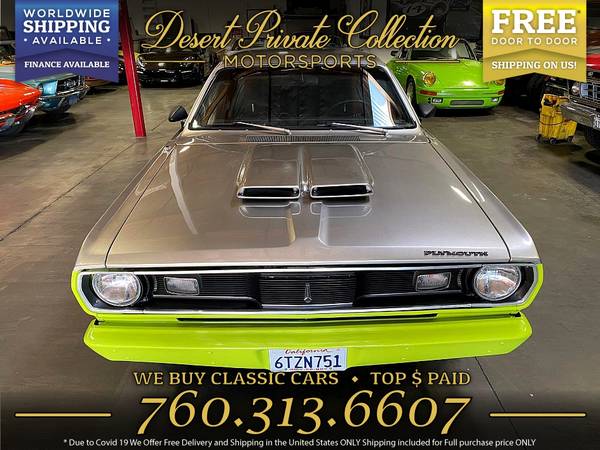 1970 Plymouth Duster H Code - Restored Coupe that's east on the budg... for sale in Palm Desert, AZ – photo 4