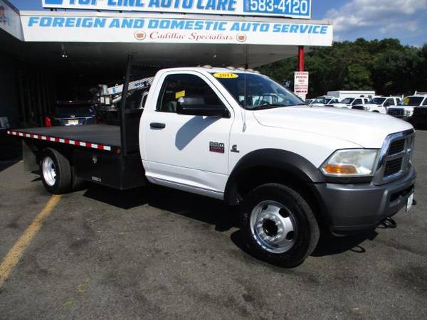 2011 RAM 5500 12 FLAT BED** CRANE TRUCK ** DIESEL 4X4 - cars &... for sale in South Amboy, NY – photo 2