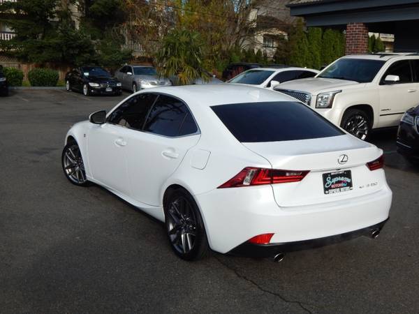 CLEAN CARFAX 1 OWNER 2014 Lexus IS 250 AWD F-Sport RARE WHITE/RED for sale in Auburn, WA – photo 6