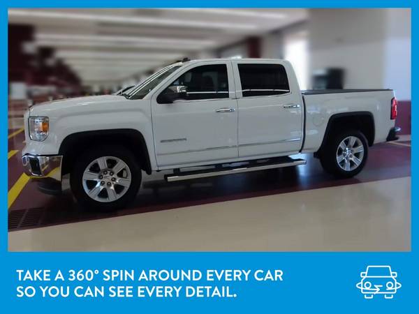 2014 GMC Sierra 1500 Crew Cab SLT Pickup 4D 5 3/4 ft pickup White for sale in reading, PA – photo 3