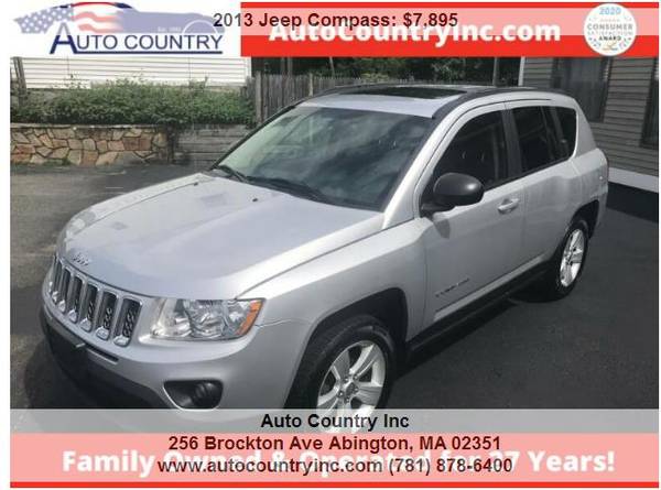 2013 JEEP COMPASS,1 OWNER NO ACCIDENTS,4X4,BOSTON ACOUSTIC SOUND -... for sale in Abington, MA
