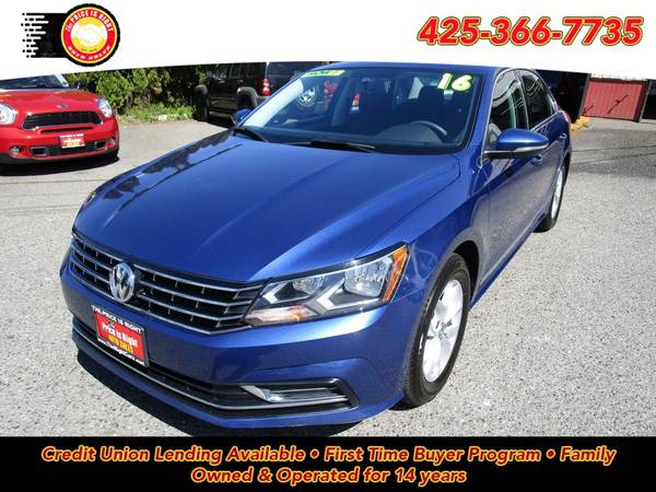 Automatic 2016 Volkswagen Passat 1 8T S PZEV Bluetooth and Backup for sale in Lynnwood, WA