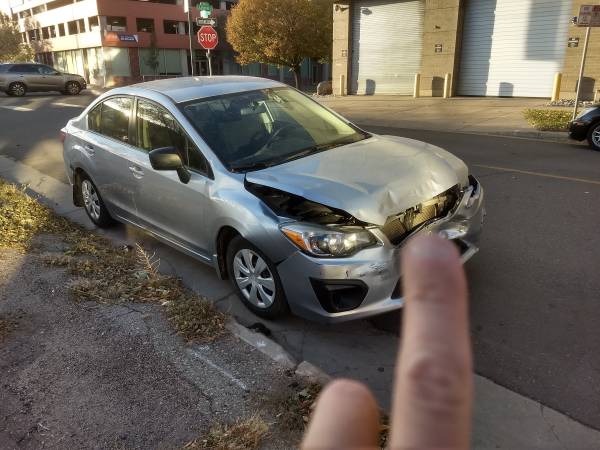 Wrecked 2014 Subaru Impreza for sale in Denver , CO – photo 3
